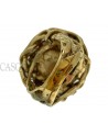 ANELLO VINTAGE IN ORO CON MADREPERLA E BRILLANTI