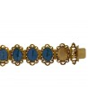 ANTIQUE SWISS ENAMEL BRACELET SET IN YELLOW GOLD
