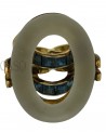 ANELLO VINTAGE IN ORO CON CRISTALLO E ZAFFIRI