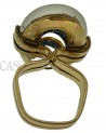 ANELLO VINTAGE IN ORO CON CRISTALLO E ZAFFIRI
