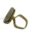 ANELLO VINTAGE IN ORO CON CRISTALLO E ZAFFIRI
