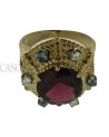 ANELLO VINTAGE CON GRANATO