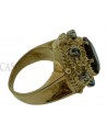ANELLO VINTAGE CON GRANATO