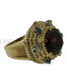 ANELLO VINTAGE CON GRANATO