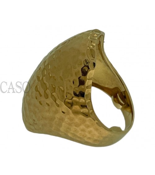 ANELLO VINTAGE IN ORO MARTELLATO