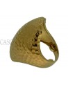 ANELLO VINTAGE IN ORO MARTELLATO