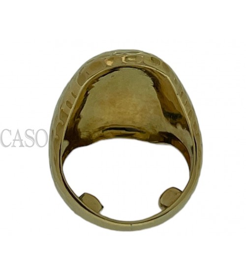 ANELLO VINTAGE IN ORO MARTELLATO