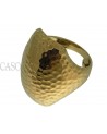 ANELLO VINTAGE IN ORO MARTELLATO