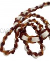 CHANEL MINI SQUARE VINTAGE IN PELLE BIANCO LATTE E BACHELITE