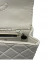 CHANEL MINI SQUARE VINTAGE IN PELLE BIANCO LATTE E BACHELITE