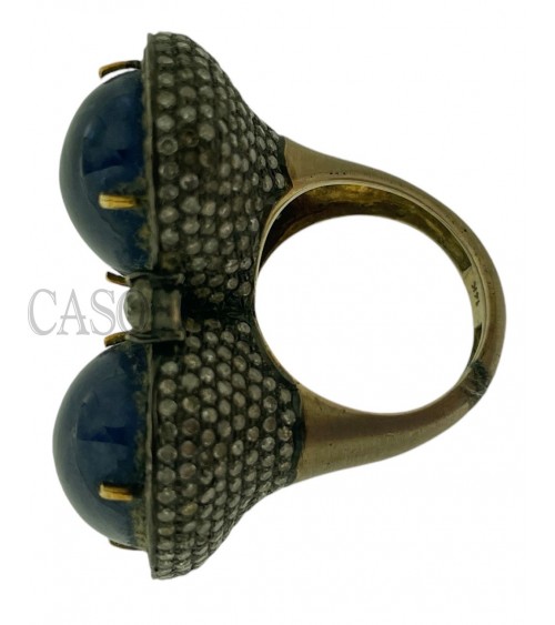 MAXI ANELLO CON CABOCHON DI TANZANITE