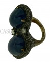 MAXI ANELLO CON CABOCHON DI TANZANITE