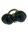 MAXI ANELLO CON CABOCHON DI TANZANITE