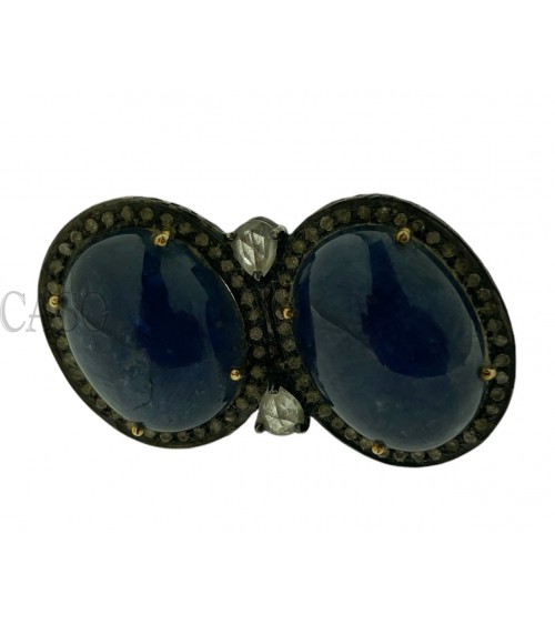 MAXI ANELLO CON CABOCHON DI TANZANITE