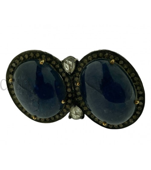 MAXI ANELLO CON CABOCHON DI TANZANITE