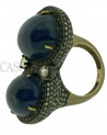 MAXI ANELLO CON CABOCHON DI TANZANITE