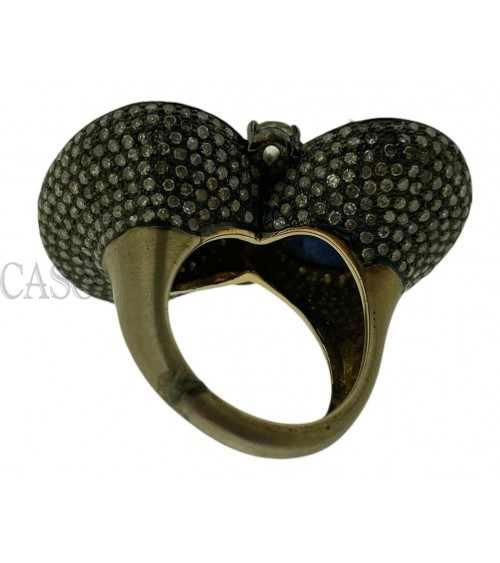 MAXI ANELLO CON CABOCHON DI TANZANITE