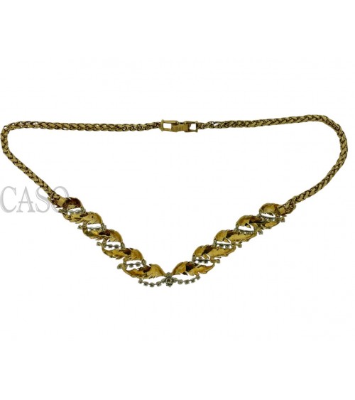 COLLANA VINTAGE IN ORO GIALLO CON BRILLANTI