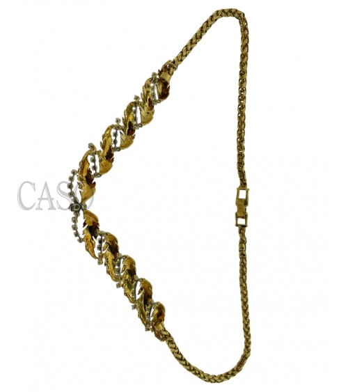 COLLANA VINTAGE IN ORO GIALLO CON BRILLANTI