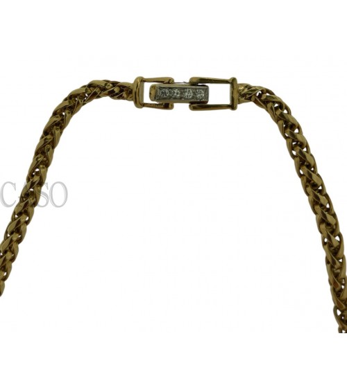 COLLANA VINTAGE IN ORO GIALLO CON BRILLANTI