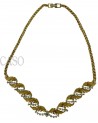 COLLANA VINTAGE IN ORO GIALLO CON BRILLANTI