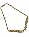COLLANA VINTAGE IN ORO GIALLO CON BRILLANTI