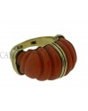 ANELLO VINTAGE IN ORO GIALLO CON CORALLO