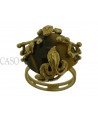 ANELLO VINTAGE IN ORO GIALLO CON OCCHIO DI TIGRE.