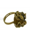 ANELLO VINTAGE IN ORO GIALLO CON OCCHIO DI TIGRE.