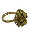 ANELLO VINTAGE IN ORO GIALLO CON OCCHIO DI TIGRE.