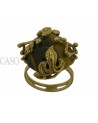 ANELLO VINTAGE IN ORO GIALLO CON OCCHIO DI TIGRE.