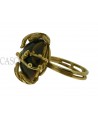 ANELLO VINTAGE IN ORO GIALLO CON OCCHIO DI TIGRE.