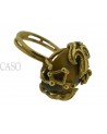 ANELLO VINTAGE IN ORO GIALLO CON OCCHIO DI TIGRE.