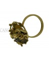 ANELLO VINTAGE IN ORO GIALLO CON OCCHIO DI TIGRE.