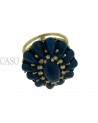 ANELLO VINTAGE ORO GIALLO E LAPISLAZZULI