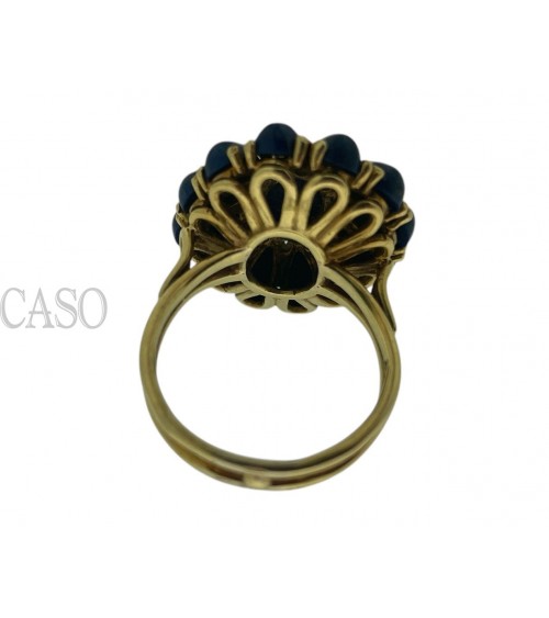 ANELLO VINTAGE ORO GIALLO E LAPISLAZZULI