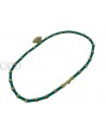 COLLANA VINTAGE ORO GIALLO TURCHESI E BRILLANTI