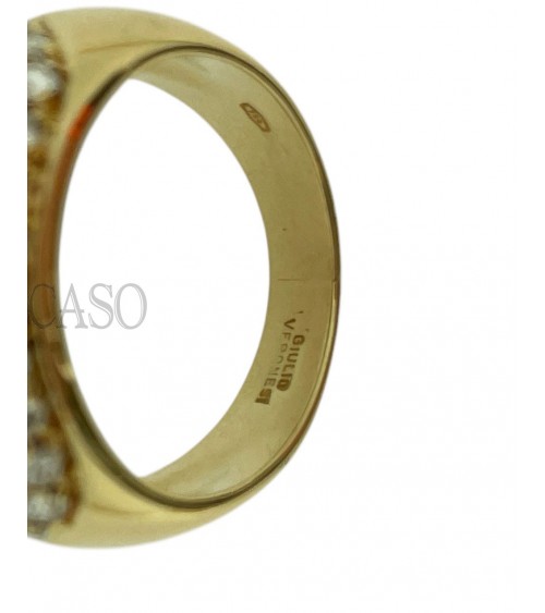ANELLO CON CUORE DI RUBINO ZAFFIRI E BRILLANTI