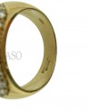 ANELLO CON CUORE DI RUBINO ZAFFIRI E BRILLANTI