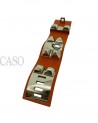 BRACCIALE HERMES MODELLO CDC IN POLLE ARANCIONE E METALLI PALLADIO