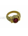 ANELLO VINTAGE RUBINO E BRILLANTI