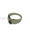 ANELLO ZAFFIRO E BRILLANTI