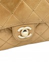 BORSA CHANEL VINTAGE MINI IN PELLE BEIGE E BACHELITE