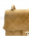 BORSA CHANEL VINTAGE MINI IN PELLE BEIGE E BACHELITE