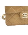 BORSA CHANEL VINTAGE MINI IN PELLE BEIGE E BACHELITE