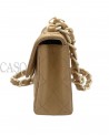 BORSA CHANEL VINTAGE MINI IN PELLE BEIGE E BACHELITE