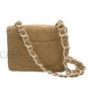 BORSA CHANEL VINTAGE MINI IN PELLE BEIGE E BACHELITE