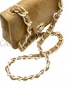 BORSA CHANEL VINTAGE MINI IN PELLE BEIGE E BACHELITE