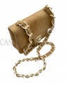 BORSA CHANEL VINTAGE MINI IN PELLE BEIGE E BACHELITE