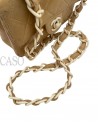 BORSA CHANEL VINTAGE MINI IN PELLE BEIGE E BACHELITE
